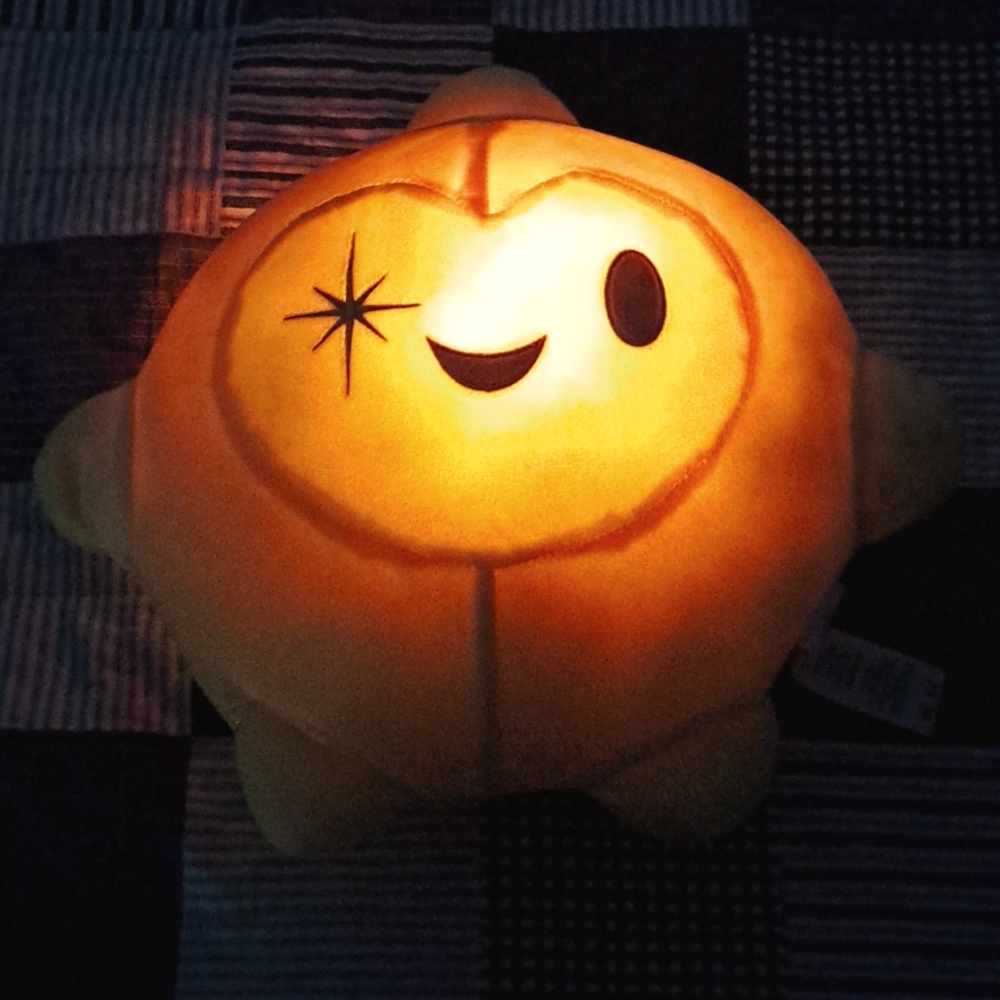 Disney Parks Wish STAR Light-Up Glow Shimmer Plush 14" Wish Movie Toy Nightlight